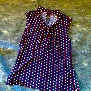 Navy Blue Summer Blouse